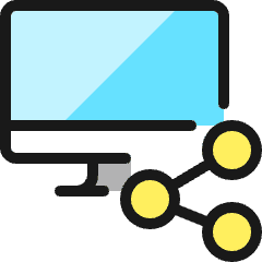 Monitor Share Icon from Ultimate Colors Set