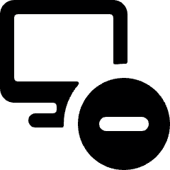 Monitor Subtract Icon from Ultimate Bold Set