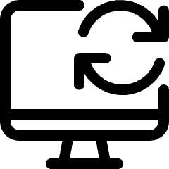Monitor Sync Icon from Ultimate Regular Set