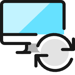 Monitor Sync Icon from Ultimate Colors Set