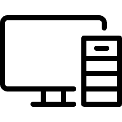 Desktop Computer 1 Icon from Ultimate Light Set