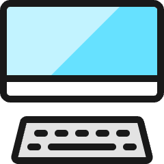 Desktop Computer Icon from Ultimate Colors Set
