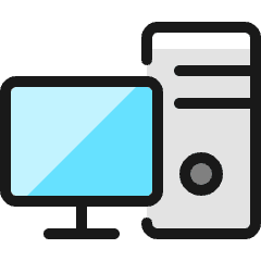 Desktop Computer Pc Icon from Ultimate Colors Set