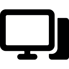 Desktop Computer Pc Icon from Ultimate Bold Set