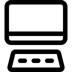 Desktop Computer Icon from Ultimate Regular Set