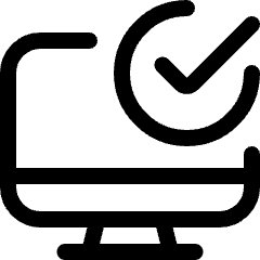 Desktop Monitor Approve Icon from Ultimate Regular Set