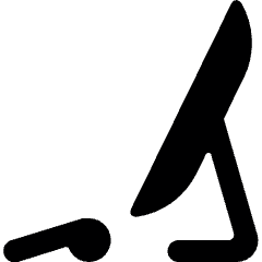 Desktop Monitor Keyboard Icon from Ultimate Bold Set