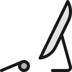 Desktop Monitor Keyboard Icon from Ultimate Colors Set