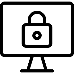 Desktop Monitor Lock 2 Icon from Ultimate Light Set