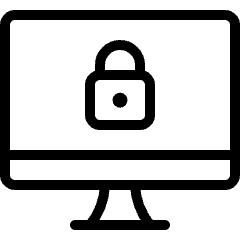 Desktop Monitor Lock Icon from Ultimate Light Set