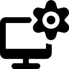 Desktop Monitor Settings Icon from Ultimate Bold Set