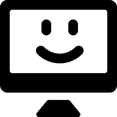 Desktop Monitor Smiley Icon from Ultimate Bold Set