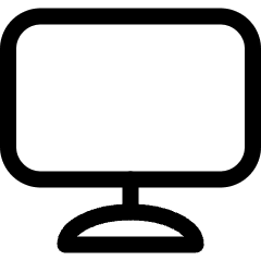 Monitor 1 Icon from Ultimate Regular Set