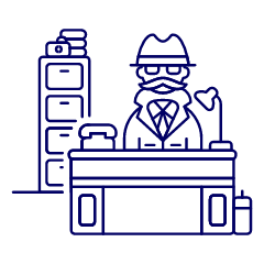 Detective Office 1 Illustration from UX Line Set