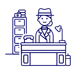 Detective Office 2 Illustration from UX Line Set
