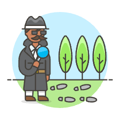 Detective Search 2 Illustration from UX Colors Set