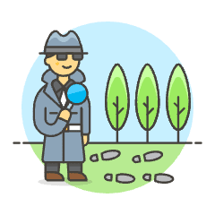 Detective Search 3 Illustration from UX Colors Set