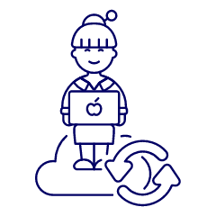 Cloud Developer 5 Illustration from UX Line Set