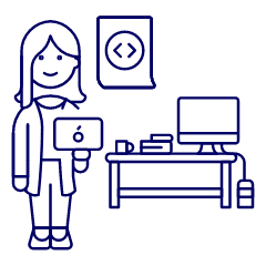 Code Developer 1 6 Illustration from UX Line Set