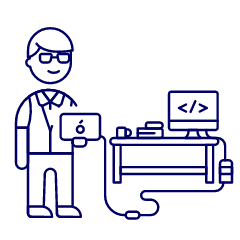 Code Developer 2 1 Illustration from UX Line Set