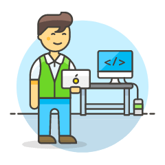 Code Developer 2 2 Illustration from UX Colors Set