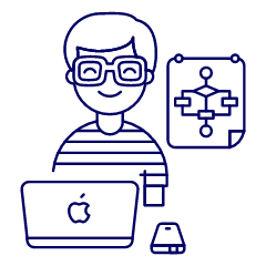 Developer Flowchart 5 Illustration from UX Line Set