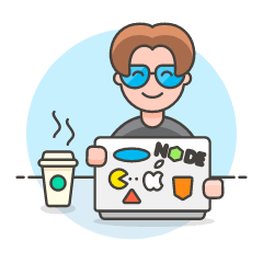 Geek Coding 1 Illustration from UX Colors Set