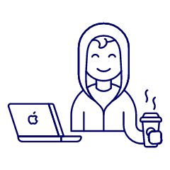 Hacker Chillout 1 Illustration from UX Line Set