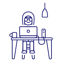 Hacker Working 2 1 Illustration from UX Line Set