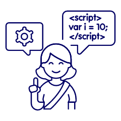 Java Developer 4 Illustration from UX Line Set