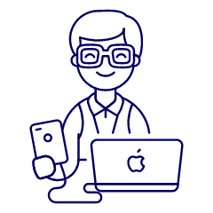 Mobile Developer 1 Illustration from UX Line Set