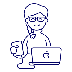 Mobile Developer 4 Illustration from UX Line Set