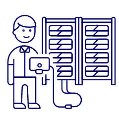 Server Technician 1 Illustration from UX Line Set