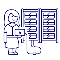 Server Technician 4 Illustration from UX Line Set