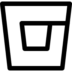 Bitbucket Logo Icon from Ultimate Regular Set