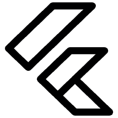 Flutter Logo Icon from Ultimate Regular Set