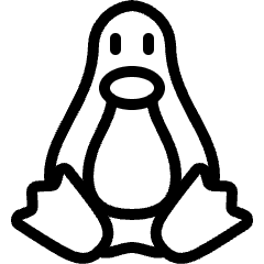 Linux Logo Icon from Ultimate Light Set