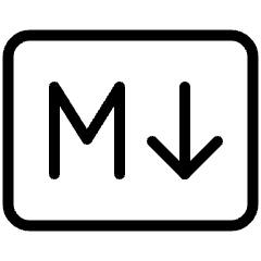 Markdown Logo 1 Icon from Ultimate Light Set