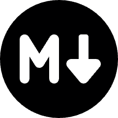 Markdown Logo 2 Icon from Ultimate Bold Set