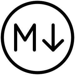 Markdown Logo 2 Icon from Ultimate Light Set