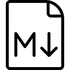 Markdown Logo 3 Icon from Ultimate Light Set