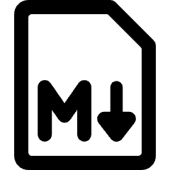 Markdown Logo 3 Icon from Ultimate Bold Set