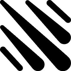 Meteor Logo Icon from Ultimate Bold Set