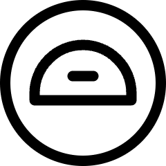 Protractor Logo Icon from Ultimate Regular Set