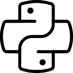 Python Logo Icon from Ultimate Light Set