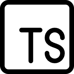 Type Script Logo Icon from Ultimate Regular Set
