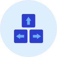 Arrows Key Icon from Kameleon Duo Set