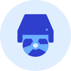 Cd Drive Icon from Kameleon Duo Set