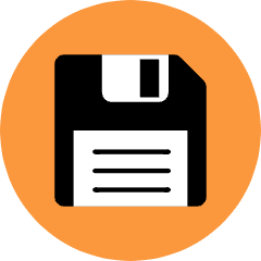 Floppy Disk Icon from Kameleon Pop Set
