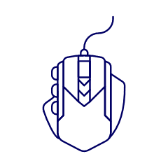 Gaming Mouse Illustration from UX Line Set